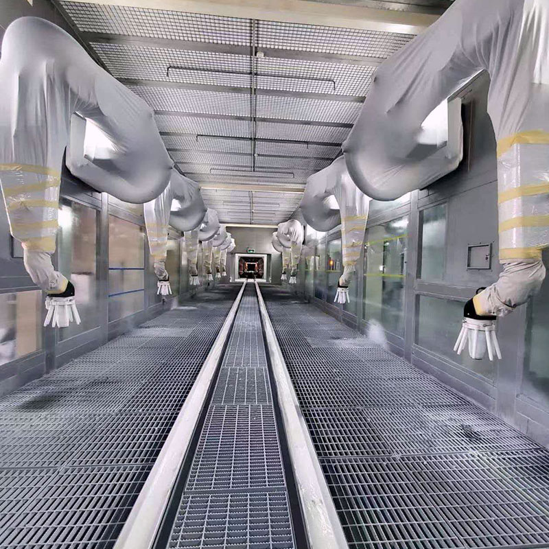 Automatisk robotsprøyteboks