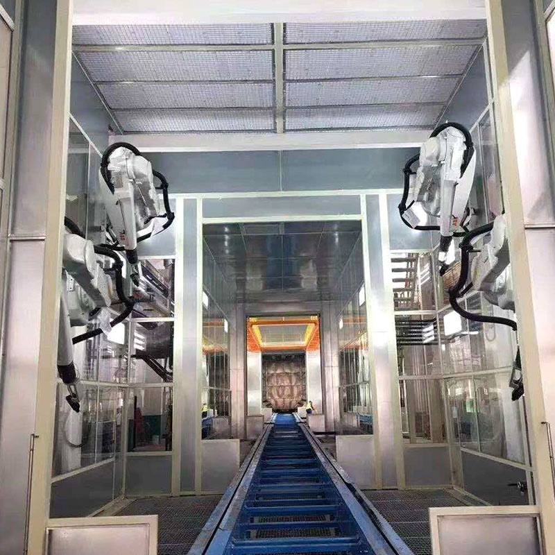 Automatisk robotsprøyteboks