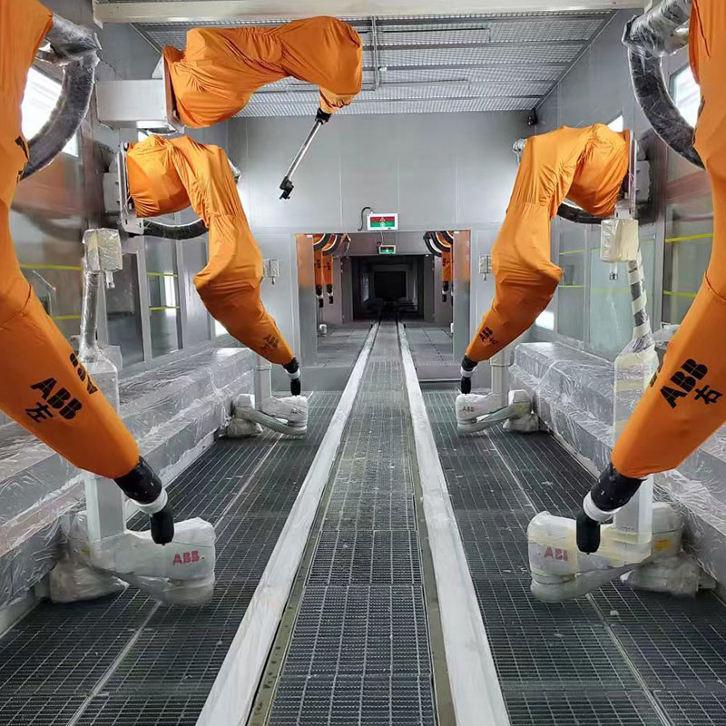 Automatisk robotsprøyteboks